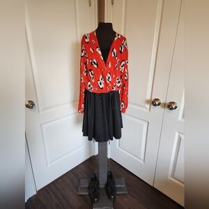 NWT ASTR Red Floral Top Size Medium